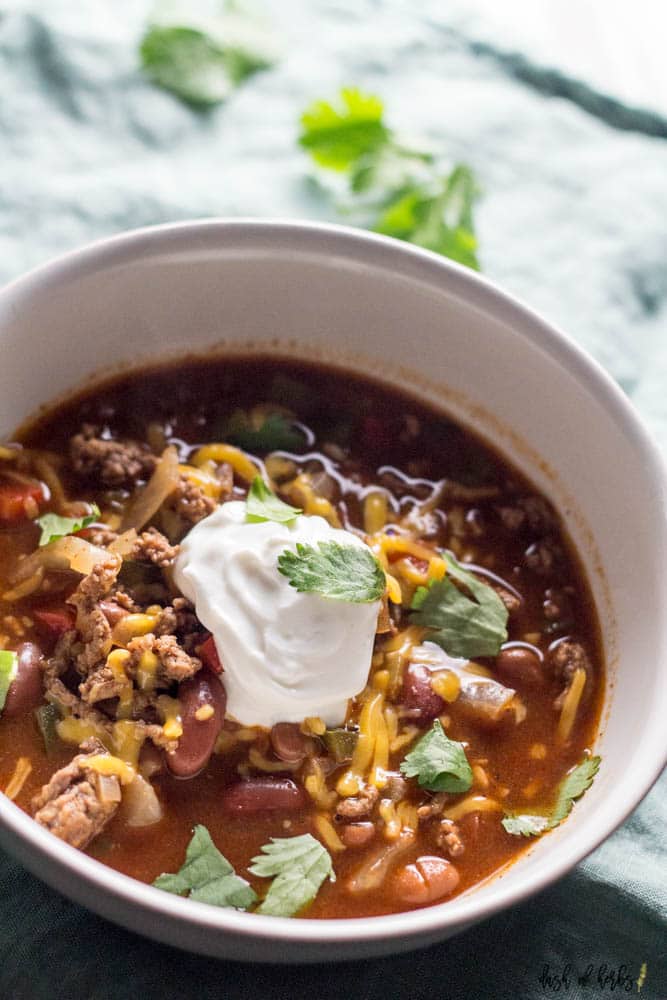 One Pot Easy Beef Chili - Dash of Herbs