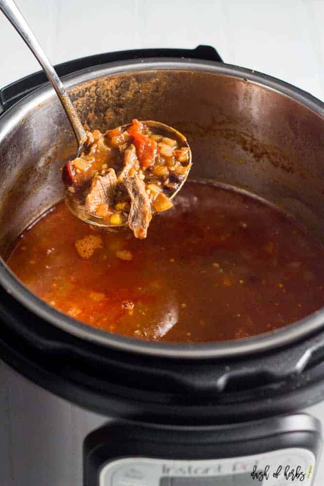 Spicy Instant Pot Steak Chili Dash of Herbs