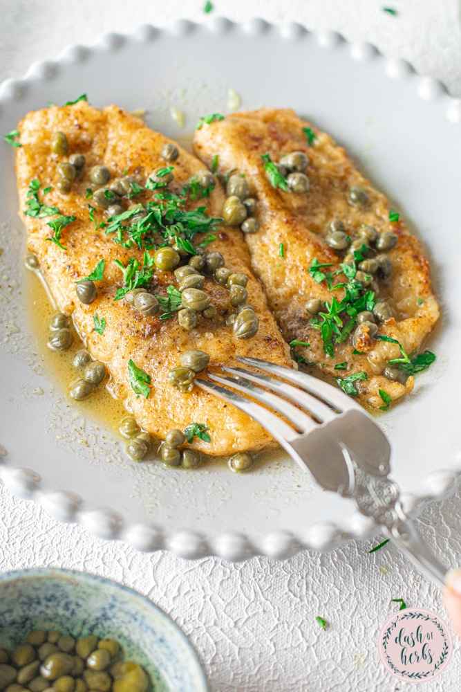 Lemon Caper Chicken: An Easy Weeknight Dinner - Dash of Herbs